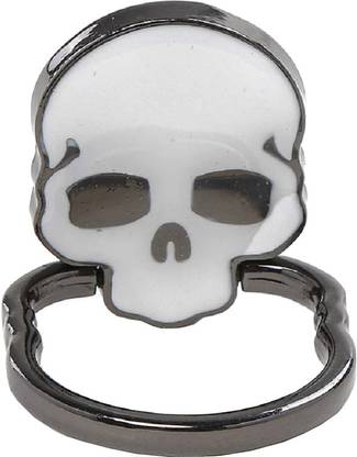 SHAFIRE Metal Body Skull Designed Phone Ring Holder/Finger Ring Grip Stand for All Mobile Phone and Tablet (Universal) Mobile Holder