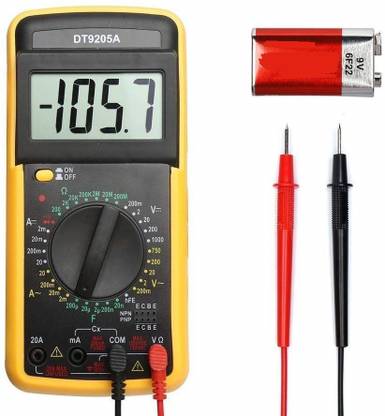 DT9205A Pocket Digital Multimeter Mini Voltage Tester Home Measuring Tools Multi-Tester Test Voltage Current Continuity Resistance Capacitance Backlight LCD Display With Battery King Company Frequency DT9205A Pocket Digital Multimeter Mini Voltage Tester Home Measuring Tools Multi-Tester Test Voltage Current Continuity Resistance Capacitance Backlight LCD Display With Battery King Company Frequency