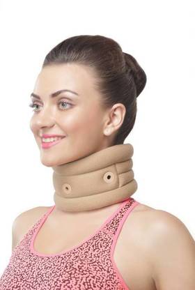 futurewizard Premium Cervical Soft Collar belt , Neck Support (L, SKIN) Neck Support