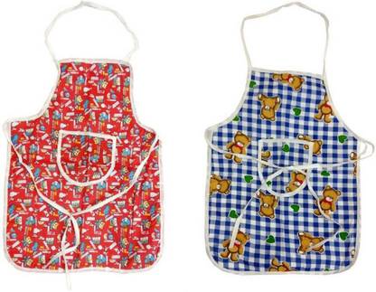 LooMantha Multicolor Waterproof Printed Baby Apron with front Pocket