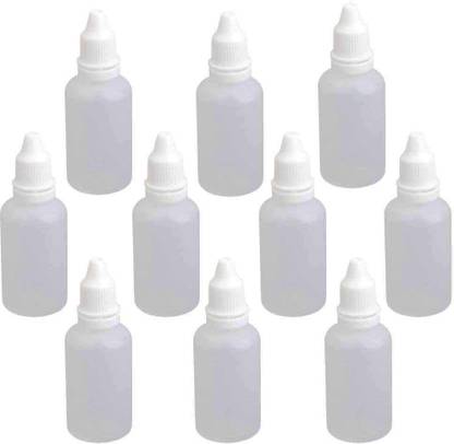 SHAFIRE 10 in 1 Set 30Ml Empty Plastic Squeezable Dropper Bottles for Eye Drops Lab Liquid 30 ml Bottle