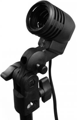 SHOPEE Photography Photo Light Lamp Bulb Single Holder E27 mount Bracket Studio EU Plug,Black Camera Rig
