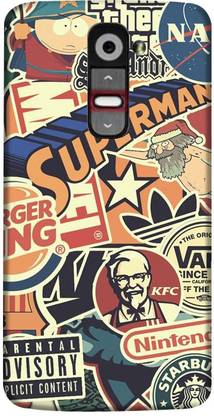 PNBEE Back Cover for LG G2 -Superman KFC Print Mobile Case Cover