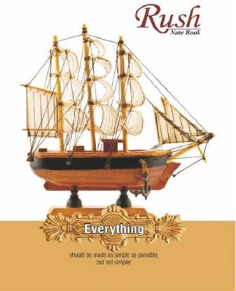 Rush Note Book Regular Notebook Single Ruling 112 Pages