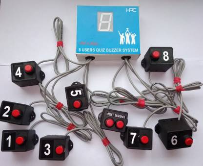 HPC 8 Channel Quiz Buzzer system for games  Gaming Accessory Kit