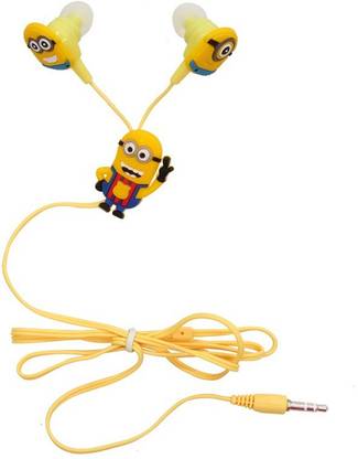 EWELL Minion Cartoon Earphones for Girls,Boys & WomenEarphones Wired Gaming