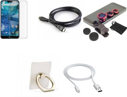 Mudshi Screen Protector Accessory Combo for Nokia 7.1 Plus