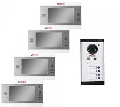 CP PLUS CP-PAV-C34 4 SCREEN INTELLIGENT VIDEO DOOR PHONE ( VIEW, TALK, UNLOCK) Video Door Phone