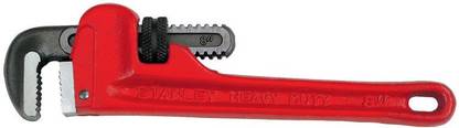 Qutbi tools Industrial Heavy Duty Pipe Wrench . (8") - Red 14 mm Single Sided Pipe Wrench Single Sided Pipe Wrench