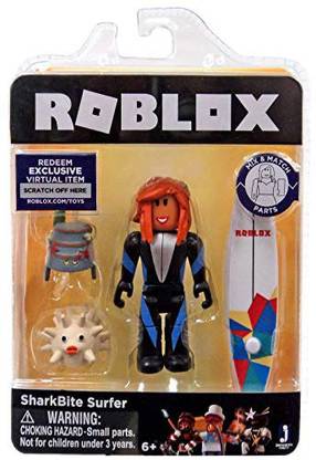 Roblox Gold Collection SharkBite Surfer Single Figure Pack with Exclusive Virtual Item Code