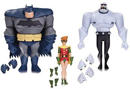 DC Collectibles Batman: The Animated Series: Batman Robin & Mutant Leader Action Figure (3 Pack)