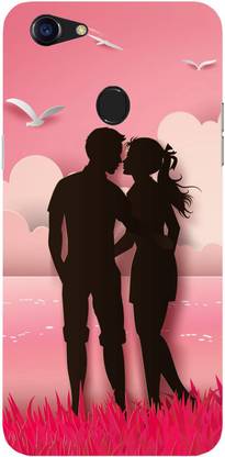NDCOM Back Cover for Oppo F7 Romantic Couple Printed