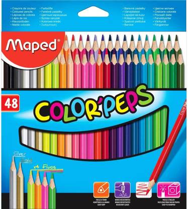Maped 832048-Color'Peps Color Pencil Set - Pack of 48 (Multicolor maped) Pencil