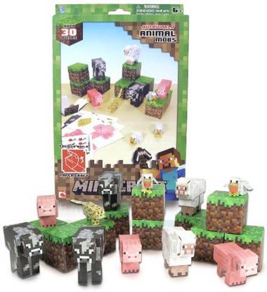 Minecraft Papercraft Animal Mobs Set (Over 30 Pieces)