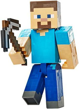 MATTEL Minecraft Basic Action Figure Steve with Pickaxe