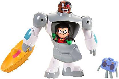MATTEL Teen Titans Go! Screen Scenes Cyborg & Robin Action Figure