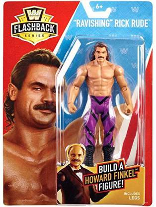 Wrestling WWE Basic Flashback Series Ravishing Rick Rude Action Figure (Build Howard Finkel)