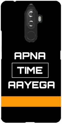 NDCOM Back Cover for Lenovo K8 Note Apna Time Ayega Slogan Printed