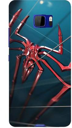 NDCOM Back Cover for HTC U Ultra Spider Printed