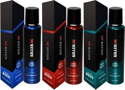 KILLER Ocean, storm, cyclone (150ml Each) Deodorant Spray - For Men & Women Body Spray  -  For Men & Women