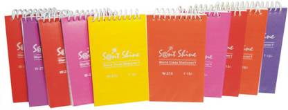 WEB BAZAAR SPIRAL NOTEBOOKS A7 Note Pad RULED 60 Pages