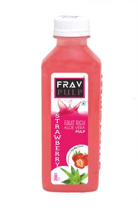 Frav pulp Fruit Rich Strawberry Juice with Aloe vera Pulp