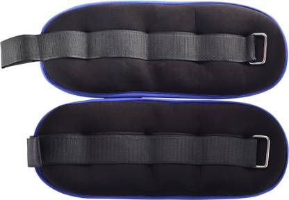 IRIS Fitness Ankle/Wrist Weights ( 2 Kg X 2), Weight for Arm, Hand & Leg Black Ankle & Wrist Weight