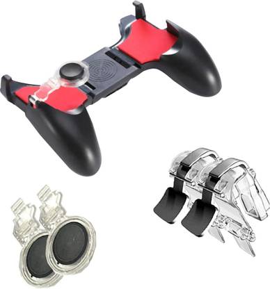 LIFEMUSIC Game Pad 5-in-1 Shoot Aim Move Buttons Gamepad Set for PUBG trigger for mobile gamepad 5 in 1|best pubg trigger controller joystick with l1 r1 | Mobile Gaming Trigger for PUBG/Fortnite/Rules of Survival Gaming Grip and Gaming Joysticks for 4.5-6.5inch Android iOS Phone [Mobile Game Controller] Fire Shooter Controller Button Aim Key,Gaming  Gaming Accessory Kit