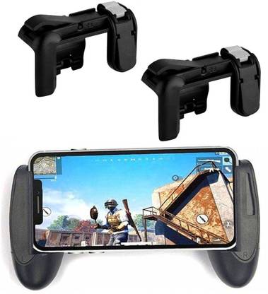 LIFEMUSIC 1 Pair Mobile Game L1 R1 Aiming Key and Handgrip Remote Gamepad L1R1 Controller Shooter Trigger Fire Button for PUBG Knives Out Rules of Survivle  Gaming Accessory Kit