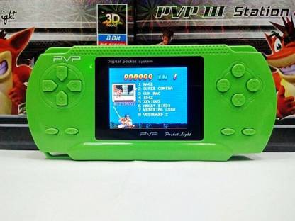 webster PVP Station Light 3000 8 Bit Portable Game with Built-in Games PVP PSP Game-console with TV output with Crash, Pinball, Super Contra, Super Mario, Cricket2887, and other Unlimited Games, Soccer, Lunar Ball, Angry Birds