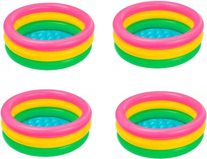 KS STORE Pool 2ft For Kids Pack Of 4 Inflatable Swimming Pool