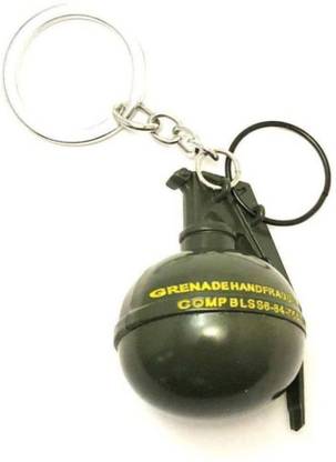 SHOPPYYAARA PUBG Game Battleground Hand Frag Grenade Green Key Chain