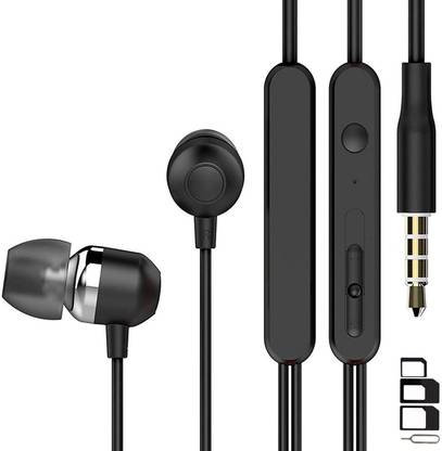 UrCart Headphone Accessory Combo for Motorola Moto X Play, Moto G Turbo, Moto G3, Moto G2, Moto X Force, Moto G, Moto X, Moto X Style, Moto X2, DROID Maxx, Moto G4, Moto G4 Plus, Moto G5, Moto G5 Plus, Moto E3 Power Earphones Original Like Headsets In-Ear Headphones Wired Stereo Bass Head Earbuds Hands-free With Mic, 3.5mm Jack