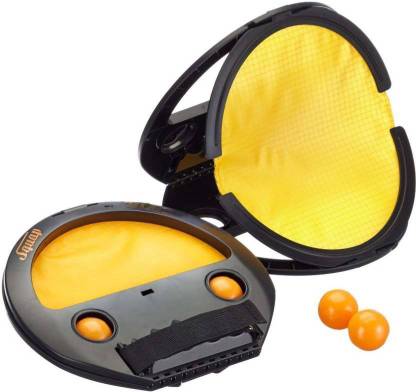 SKEDIZ Catch and Throw Ball Outdoor Game Sports Set, 2 Squaps and 4 Balls Squap