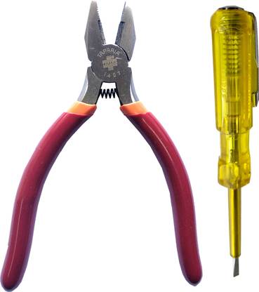 TAPARIA 1407 cutting plier 5 inch and analog tester pack of 2 Lineman Plier