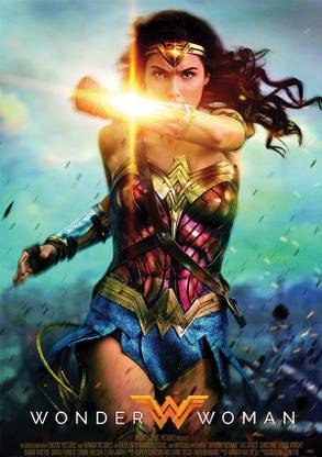 Wonder Woman Movie Poster Paper Print