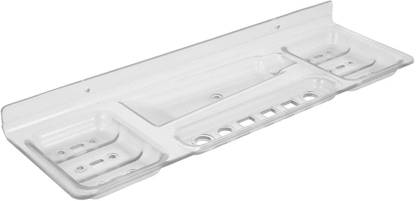 Epraiser ABS Unbreakable EZ-141 Four in One 15" Bathroom Soap & Toiletries Holder / Dish