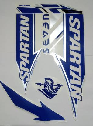 Seven Spartan MSD 7 (Seven) Cricket Bat Sticker | Self Adhesive Bat Sticker