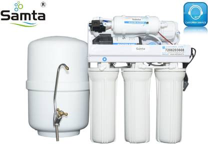 SAMTA Techno Under The Counter/Under Sink 10 Litre  + Alkaline(Korean) + Antioxident + Reducing ORP + Bioceramic 7 Type Minerals 10 L RO Water Purifier
