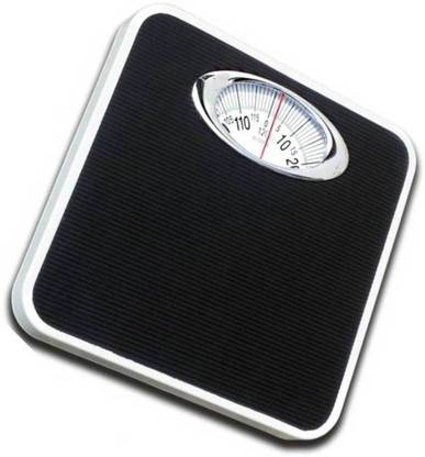 Zelenor Analog Weight Machine For Human Capacity 120Kg Mechanical Manual Analog Weighing Scale (Black) Weighing Scale