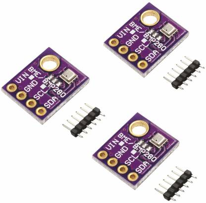 REES52 3pcs BME280 Digital 5V Temperature Humidity Sensor Atmospheric Barometric Pressure Board IIC I2C Breakout for Arduino Temperature Sensor and Controller Electronic Hobby Kit