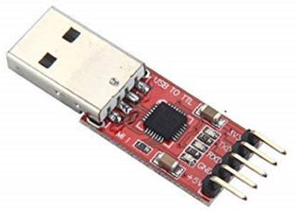Robotbanao Micro SATA Cables USB to Serial TTL CP2102 UART Port Module Machine Upgrade STC Adapter Board Micro Controller Board Electronic Hobby Kit