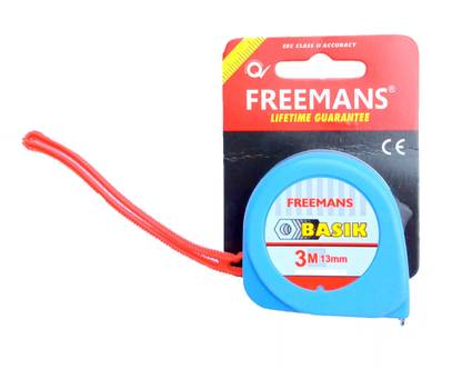 FREEMANS 3 meter basik heavy duty measurement hard tape Measurement Tape