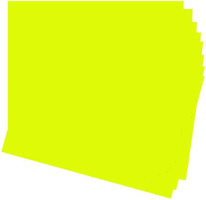 CRAFTWAFT YELLOW SINGLE SIDE FLUORESCENT PAPER PLAIN A1 SIZE JUMBO 60 gsm Coloured Paper