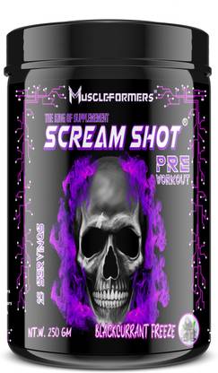 Muscleformers SCREAM SHOT Extreme Pre-Workout (Energy, Strength, Muscle Growth, Pump , , BCAA