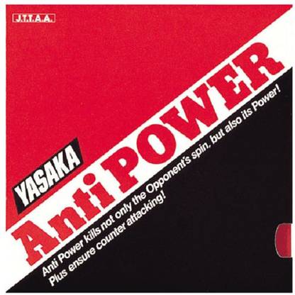 Yasaka Anti Power ((ExclusivebyTableTennisRUs - Original from YASAKALTD.Co.- Japan)) 2 mm Table Tennis Rubber