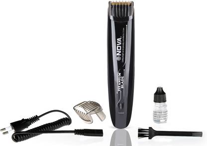 NOVA NHT 1080-02 20 Lock settings Titanium Coated Trimmer 45 min  Runtime 20 Length Settings