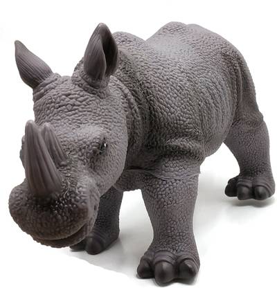 Nextdoorcart Rhino Toy for kids . Rubber toy