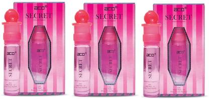 aco Secret Alcohol - Free Attar Roll On 2.5ml Each (Pack of 3) Floral Attar