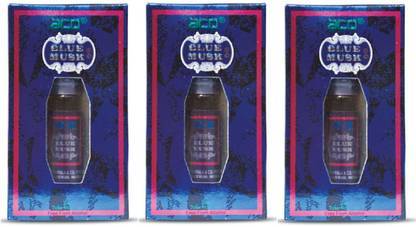 aco Blue Musk Alcohol - Free Attar Roll On 8ml Each (Pack of 3) Floral Attar